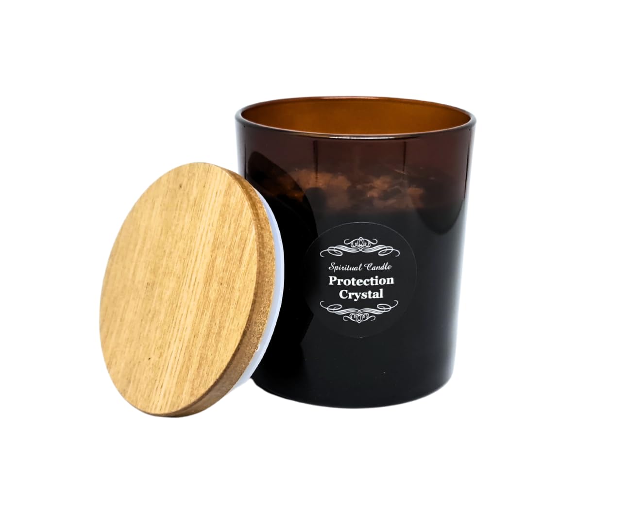 Spell candle Protection Crystal, Energy candle, Protection spell, Witchcraft candle (Large)