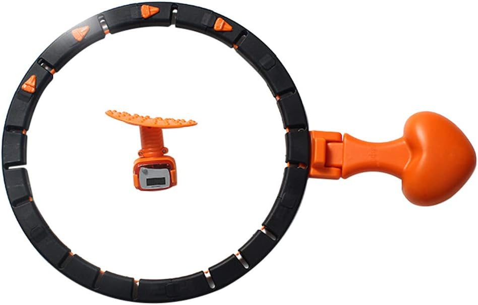 Samrt Hula Hoop for Adults, Auto-Spinning Hoop, Smart Counting Loop with Adjustable Slimming Exercise, Men and Women Thin Waist and Abdomen Weight Loss, Beauty Waist, Detachable Fixed