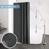 Furlinic Shower Curtain 120x200cm Mould Proof Waterproof Polyester Dark Grey 8 view 4
