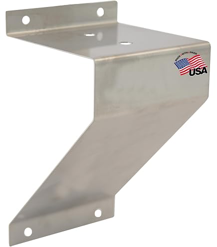 Strobe Mirror Mounting Bracket - Heavy Duty Aluminum Mount For Beacons, Fits 3/4" Posts, Universal Design