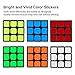 CACUSN Speed Cube 3x3 | Anti-Pop Structure and Tension Adjustable | 3x3 Stickers Puzzle Cube with Cube Stand | Basic Edition