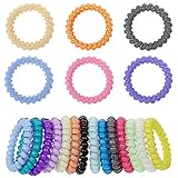 Mokale 20PCS Hair Ties Ponytail Holders - Large Boutique Girls Stretchy Elastic Hair Ropes Bands Styling Accessories for Women and Ladies
