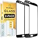 [2-Pack]-Mr.Shield for LG K10 [Tempered Glass] [Full Cover] [Black] Screen Protector with Lifetime Replacement