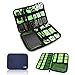 BUBM Universal Cable Organizer Electronics Accessories Case Various USB, Phone, Charge, Cable organizer Travel Organizer--Large (Dark blue)