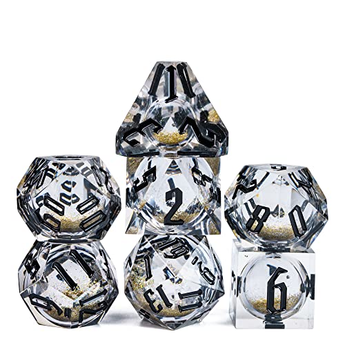 Golden Silver Quicksand With Black Numbers