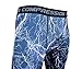 Xtextile Mens Camouflage Sports Compression Tight Leggings (Medium, Blue Lighting)
