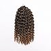 3 pcs/pack Crochet Curly Hair Extensions 8 Inch Synthetic Crochet Box Braids Hair (#1/27)