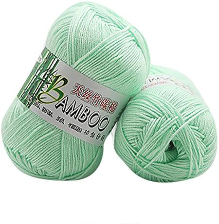 Clearance Sale! Yarns for Knitting Crochet Craft,KFSO Bamboo Cotton Yarn - Hand Knitting Knicker Yarn Crochet Soft Scarf Sweater Hat Yarn Knitwear Wool (C)