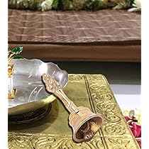 Jaipuri Haat Pure Brass Made Garuda Ganti for Pooja and Gift purpose