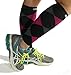 dimok Calf Compression Sleeves Pair - Leg Compression Socks for Calves Running Women Men - Best for Shin Splint Muscle Pain Better Circulation