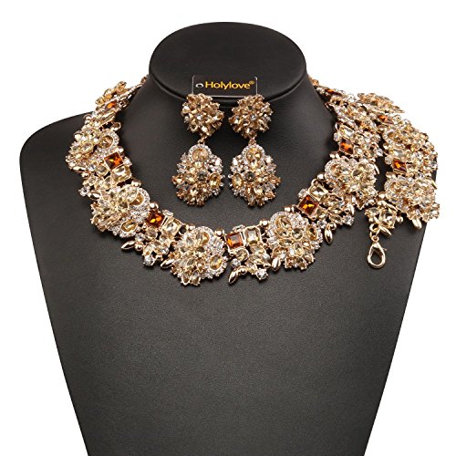 Statement necklace bracelet earrings for women novelty …