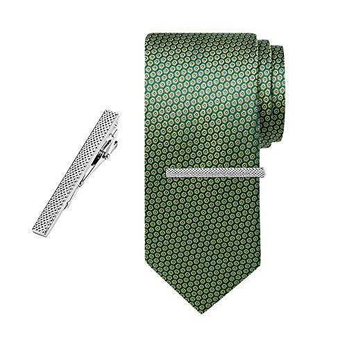FJSM Mixed Color Tie Bar Set Stainless Steel Tie Clips Exquisite Skinny 8 Pcs for Mens Wedding & Casual Activities Necktie Clips