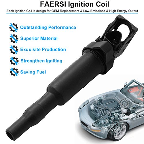 Ignition Coil Pack Set of 6 Replaces OE 0221504470, Compatible with