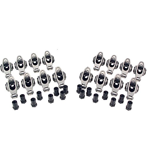 For Chevy SBC 350 1.5 Ratio 3/8" Stainless Steel Stud Mount Roller Rocker Arm Set