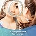10X Magnifying Mirror – Use for Makeup Application - Tweezing – and Blackhead/Blemish Removal – Three Suction Cups for Easy Mounting, 6 Inch