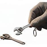 Gadgetime USA Tiny Ultra-Compact Mini Wrench Set - 2.5 Inch Alloy Steel - Nice Pendant - Adjustable Crescent Wrenches with Keychain for Minor Precision Repairs - Perfect for a Cute Keychain Accessory