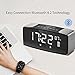 SMARTRO Alarm Clock Bluetooth Speaker for Bedrooms, Bedside, Travel, Heavy Sleepers, Dual Loud Alarm Clocks Radio, Large LED Display, Digital FM Radio, Stereo Sound, Snooze, AC& Battery Operated