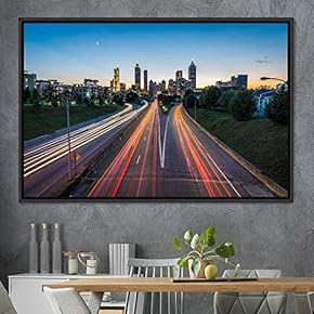 signwin Framed Canvas Wall Art Light Exposure Colorful...