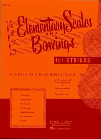 Elementary Scales And Bowings Violin Music Instruction