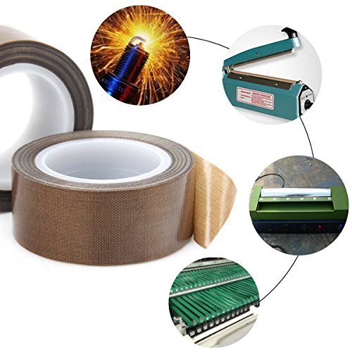 image for AUSPA 2-Pack PTFE Tape/Teflon Tape for Vacuum, Hand and Impulse Sealer