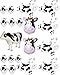 Agreatca Cow Balloons Party,Farm Animal Cow Theme Birthday Party Supplies Birthday BBQ Party Decorations.