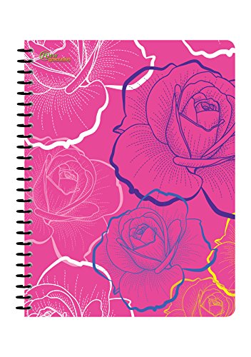 New Generation - Floral - 1 Subject 70 Sheets 8" x 10.5" wirebound Spiral Notebook , 6 PACK ,COLLEGE Ruled , Heavy Duty covers ,3 Hole Punch (6 PACK SPIRAL NOTEBOOK COLLEGE RULED) - Thumbnail 2