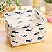 wellhouse 4 Pack Small Whale Non-Woven Storage Box Foldable Organizer Cube Basket Bin Container Box for Clothes Book Socks (Whale-4 Pack)
