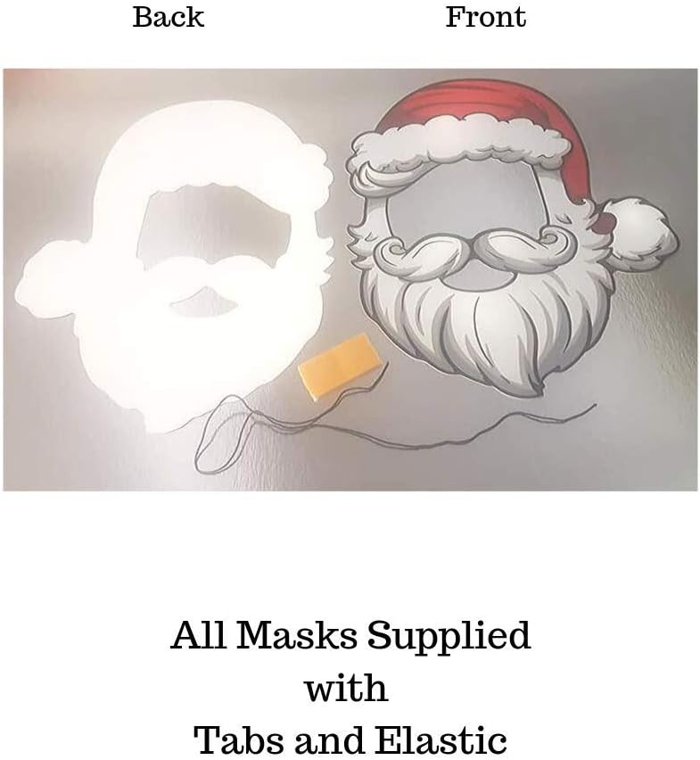 STAR CUTOUTS SMP368 Santa Open Face Six Pack Mask Become Father Perfect for Office Christmas Parties Staff Rooms and Events - Image 4