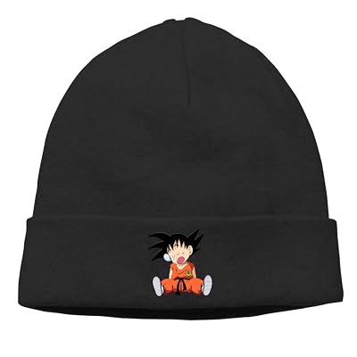 MUtang Dragon Ball Son Goku Fall Asleep Skull Hats Knitted Cap Beanie Black