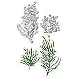 Whitelotous 2pcs Seaweed Die Cut Cutting Dies Stencils Embossing DIY Craft for Scrapbook Photo Album Paper Cards Gift