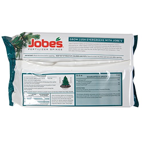 Jobe's, Fertilizer Spikes, Evergreen Tree, 15 Count, Slow Release