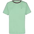 Tommy Hilfiger Boys' Short Sleeve Solid Ringer Crew Neck T-Shirt, Soft, Comfortable, Relaxed Fit