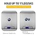 Kitchen Food Scale Digital Weight - Stainless Steel, Slim and Stable, Large Display, Measure Dry and Liquid, Easy to Clean, with Grams and Ounces, Holds Up to 11Ibs, include 2 AAA Battery - Molecee