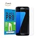 For Galaxy S7 Tempered Glass Screen Protector Case Friendly Full Coverage, Samface [2Pack] Ultra Clear Anti-Scratch Anti-Fingerprint Bubble Free Premium Screen Protector Film For Samsung Galaxy S7