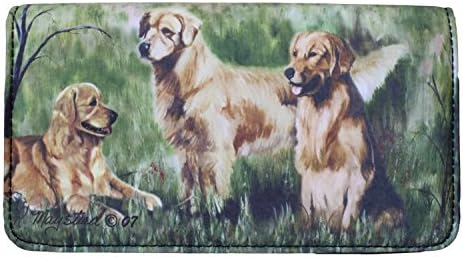 Golden Retriever Dog 4 1/4'' x 7 1/4'' wallet by Ruth Maystead