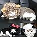 FAMI Pet Costume Panda Wig with Ears, Christmas Costumes Festival Party Clothes Fancy Dress up for Dog Cat - White Color