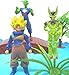 Dragon Ball Z 13 Piece Birthday Cake Topper Featuring 3 Anime Dragon Ball Z Figures and Decorative Accessories