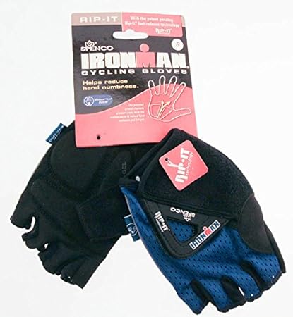 Spenco Ironman Rip It X Small Cycling Blue Road Bike Half Finger Gloves New Amazon In Sports Fitness Outdoors