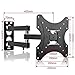 Happyjoy Tilt Swivel TV Wall Mount Bracket with Full Motion Articulating for 10-42 Inch Samsung LG Sony VIZIO TV Flat Screens LCD LED 4K Display with Max VESA 200x200mmm and 16