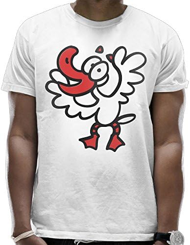 Crazy Duck Fashion Men's Round Collar Short Sleeves