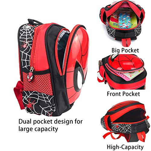 LYQXZH Toddler School Backpack 3D Comic Elementary Student Schoolbag Waterproof Lightweight Kids Bookbags for Boys Girls