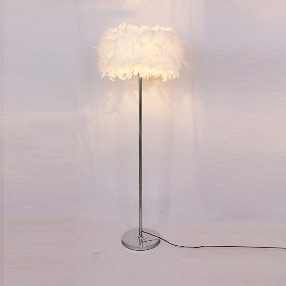 GDLight Feather Floor Lamp Modern Romantic Feather Standing Floor Lamp
