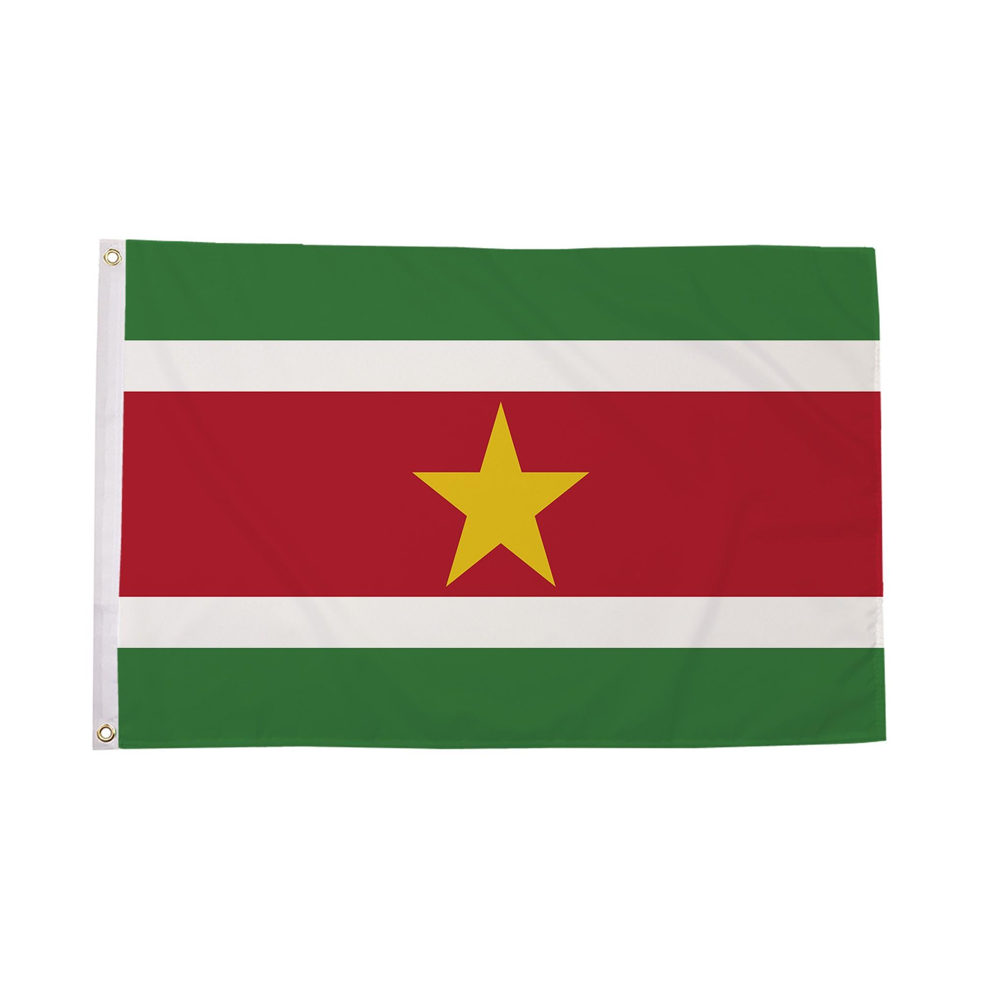 Flagtex Suriname Flag Small 3ft x 2ft (90cm x 60cm) - Surinamese National Banner Weather Resistant Polyester for Outdoor Display Garden Sports Events Cultural Celebrations