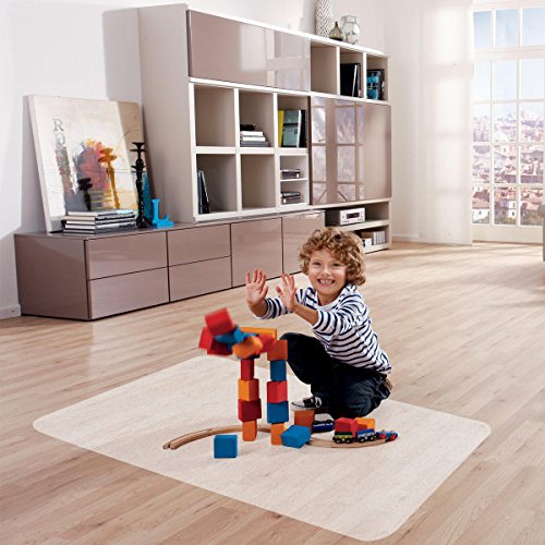 JCHL Office Chair mat for hardwood Floor 29.5"x47.2" Desk Table Mat for Wood Floor Non-Toxic Durable Non Slip Hard-Floor Chair Mat - Thumbnail 4