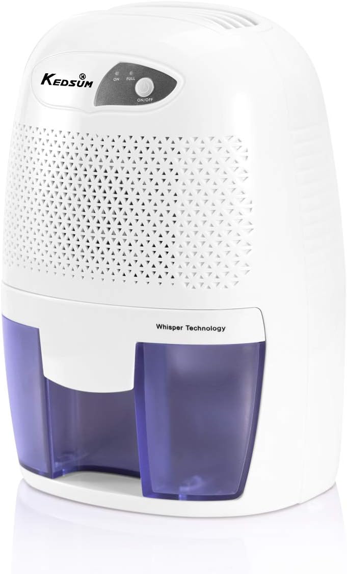 KEDSUM Electric Mini Dehumidifier, Small Dehumidifier, 1200 Cubic Feet (150 sq ft) 16 oz Capacity, Portable Dehumidifiers for Home, Bedroom, Bathroom, Basement, Kitchen, Closet
