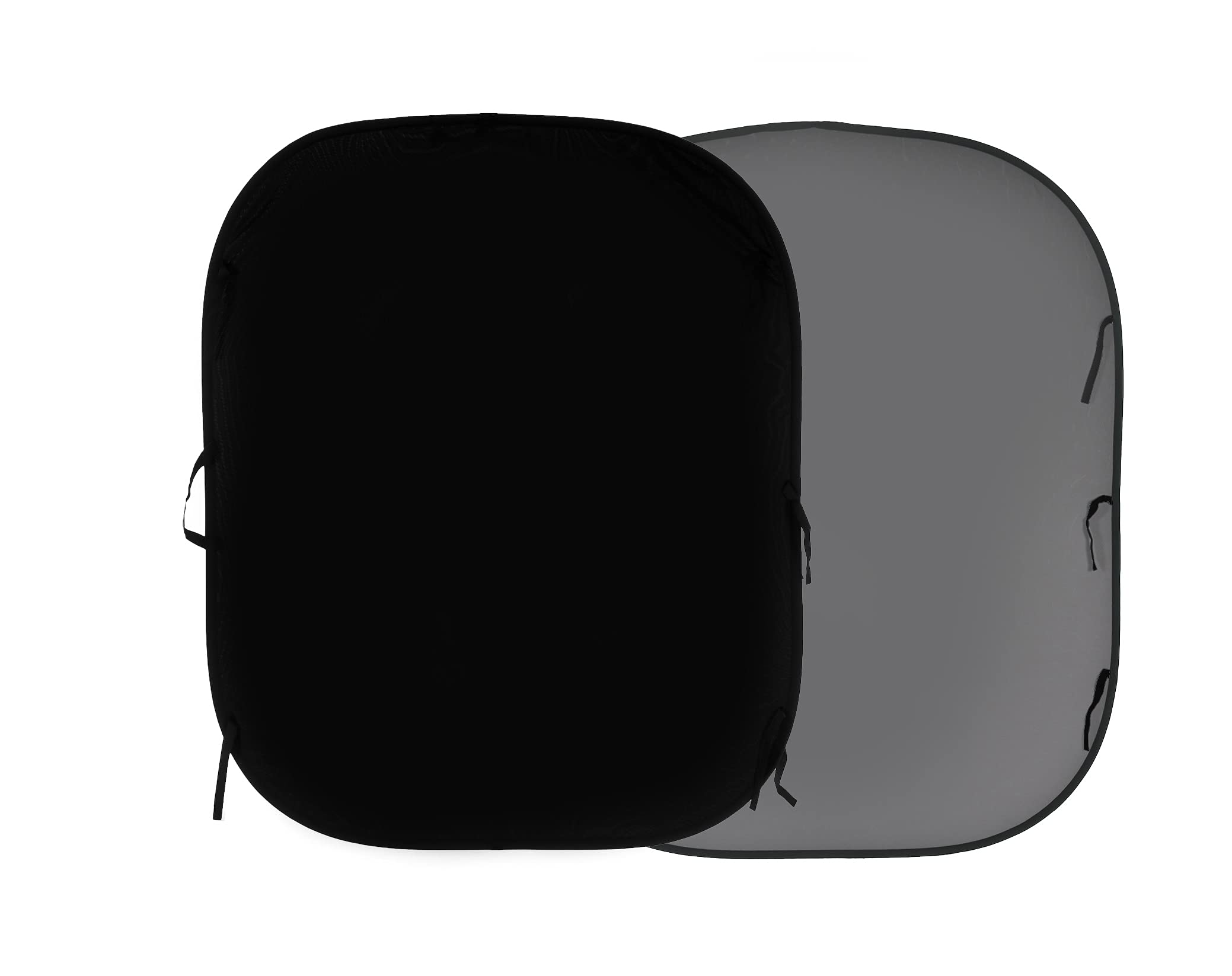 Manfrotto LL LB56GB 1.5x1.8m Plain Collapsible Reversible Background - Black/Mid Grey