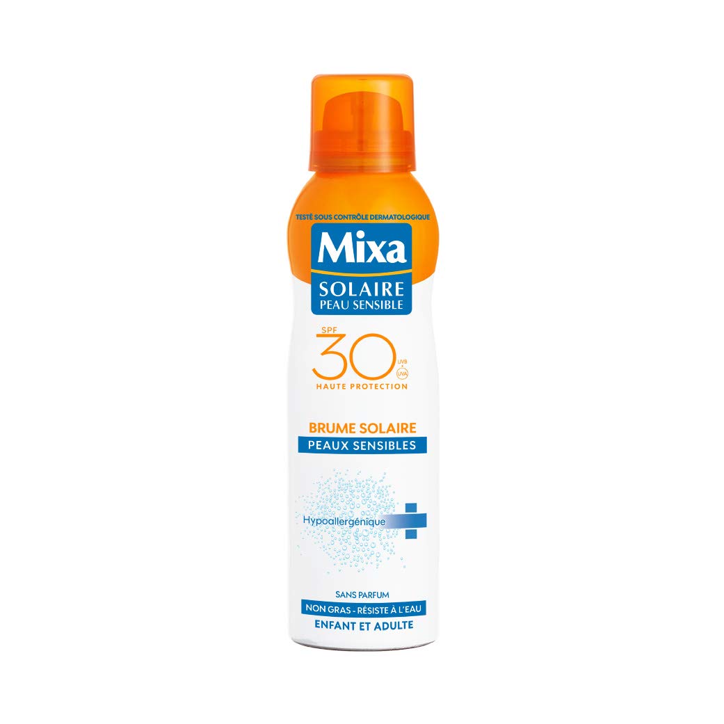 MIXA - Brume Solaire - Protection renforcée SPF 30 Peau sensible - 200ml
