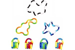 ZZSFBDZSW 7PCS Quiet Twisty Fidget Toys – Squeeze, Twist, and Spin – Multicolored Sensory Toys for Kids and Adults, Stress Relief Toys & Educational Tools for Classroom,Alternative Gifts
