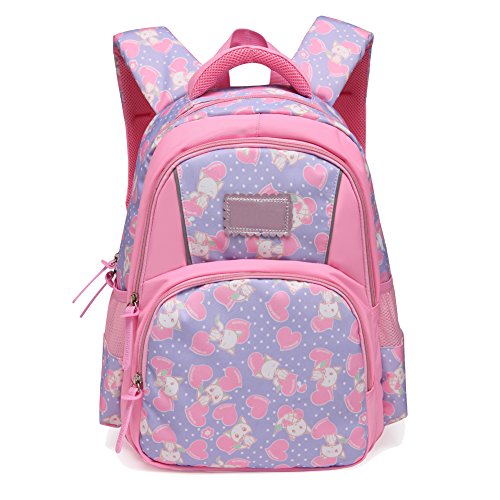 Cute fox printed kids backpack for girls, lightweight waterproof …