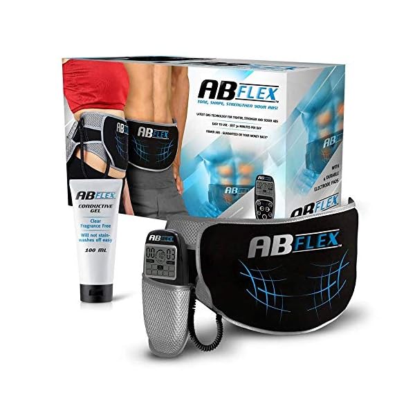 ABFLEX-Ab-Toning-Belt-for-Slender-Toned-Stomach-Muscles-Remote-for-Quick-and-Easy-Adjustments-99-Intensity-Levels-and-10-Workouts-for-Fast-Results ABFLEX Ab Toning Belt and Ab Stimulator for Slender Toned Stomach Muscles, Remote for Quick and Easy Adjustments